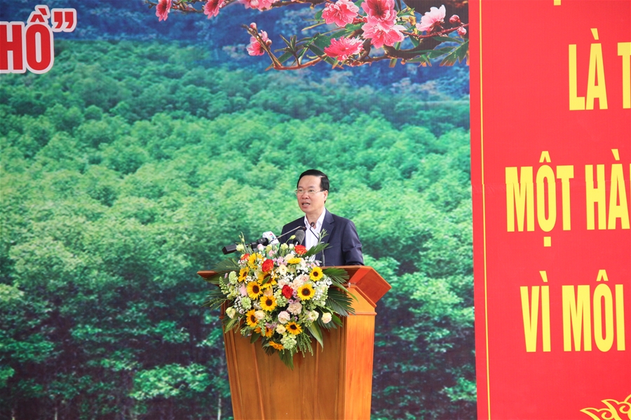 Chủ tịch nước Võ Văn Thưởng phát động Tết trồng cây xuân Giáp Thìn 2024